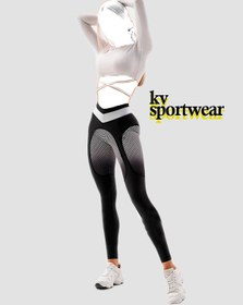 تصویر لگ کمر گنی ورزشی زنانه سابلی کد 00012 Sabley women's sports leggings code 00012