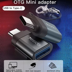 تصویر مبدل OTG تایپ سی Yesido OTG To USB-C Yesido OTG To USB-C GS01