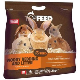 تصویر پوشال جوندگان تاپ فید مدل Woody Bedding & Litter وزن ۱.۵ کیلوگرم ۱.۵ کیلوگرم تاپ فید جوندگان