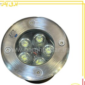 تصویر چراغ دفنی 5 وات گرد 