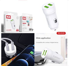 تصویر شارژر فندکی فست شارژ Earldom ES-CC23 2.1A 10.5W Earldom ES-CC23 2.1A 10.5W Car Charger