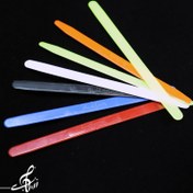 تصویر مضراب عود سلمک رنگ آبی نوک‌گرد 