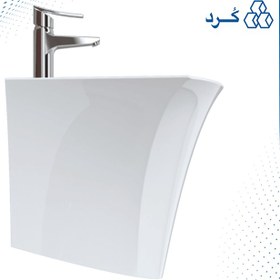 تصویر روشویی نیم پایه آرین چینی کرد wall-hung-basin-Aryan-chini-cord