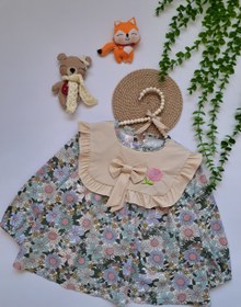 تصویر پیراهن وارداتی گلدار دخترانه 1تا4 سال - 90 