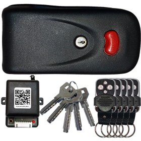 تصویر قفل برقی کله گاوی مدل 5 ریموت و رسیور صنعتی و 5 کلید 