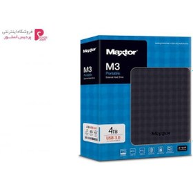 تصویر هارد اکسترنال قابل حمل مکستور مدل ام 3 ظرفیت 4 ترابایت M3 4TB External Portable Hard Drive