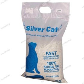 تصویر خاک گربه سیلورکت Silver Cat بسته 7 کیلوگرم 