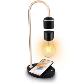 تصویر چراغ مغناطیسی مدل لامپ ادیسونی معلق Magnetic Lamp Edison