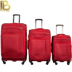 تصویر ست سه تکه چمدان برزنتی برند پیرکاردین 