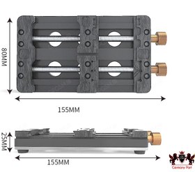 تصویر گیره برد دو قلو PCB HOLDER DOUBLE MAIN BOARD FIXTURE TE 192 