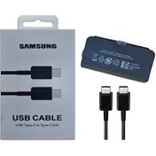 تصویر کابل تبدیل 1 متری USB-C به USB-C سامسونگ مدل EP-DN975BBEGWW Samsung EP-DN975BBEGWW USB-C To USB-C 1m 100W Data Cable