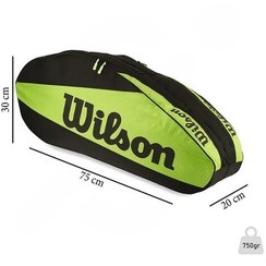 تصویر ساک ورزشی بدمینتون ویلسون ( Wilson ) دو قلو با قابلیت تبدیل به کوله پشتی ( 