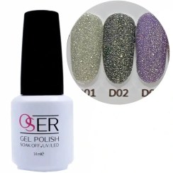 تصویر لاک ژل ناخن اسر (oser) مدل دیسکو کد D02 OSER LAK