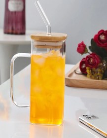 تصویر ماگ پیرکس نی دار 