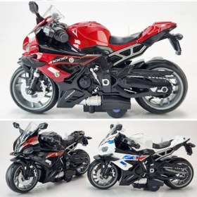 تصویر موتور ریس استارتی گازخور و چراغدار - ۳ Die-cast