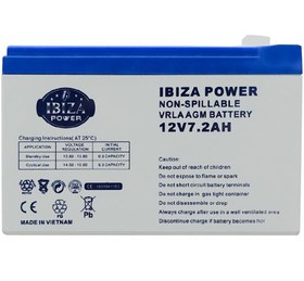 تصویر باتری ۱۲ ولت Ibiza 7200mAh 