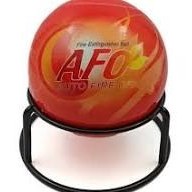 تصویر توپ اطفا حریق AFO خارجی درجه یک سایز بزرگ ۱.۳ کیلوگرم 