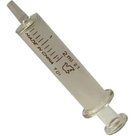 تصویر سرنگ شیشه ای 2 سی سی 