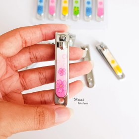 تصویر ناخن گیر طرح گل 