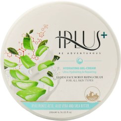 تصویر کرم ژل آبرسان آلوئه ورا و هیالورونیک اسید IPLUS 200ml Iplus Aloe Vera And Hyaluronic Acid Moisturizing Gel Cream 200ml