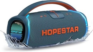 تصویر اسپیکر قابل حمل 300 واتی Hopestar Series WorryFree Gadgets با دسته و میکروفون (آبی) WorryFree Gadgets Hopestar Series 300W Portable Speaker with Handle & Microphone (Blue)