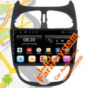 تصویر مانیتور پژو 206 برند فلای مدل FLYDYT 9000 رم 