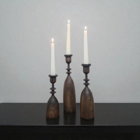 تصویر جاشمعی چوبی کد 120 