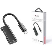 تصویر مبدل Aux لایتنینگ یسیدو YESIDO YAU12 با قابلیت شارژ Yesido YAU12 Lightning to 3.5MM Adapter