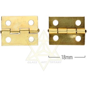 تصویر لولا ساده 18 میل - طلایی 