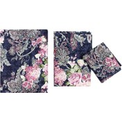 تصویر سرویس ملحفه روتختی طرح ماهور شیکدو مدل SMR03 یک نفره 3 تکه 