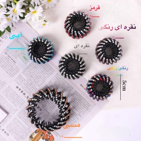 تصویر گیره چنگکی - آبی گیره تاشو نگینی