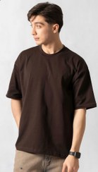 تصویر تیشرت آستین کوتاه مدل بیسیک باکسی سایز L/XL/2XL 