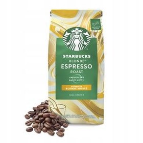 تصویر دانه قهوه استارباکس پاکت 200 گرم Starbucks مدل Blonde Espresso Roast smooth and sweet notes blonde roast Starbucks Blonde Espresso Roast Whole Beans Coffee 200gr