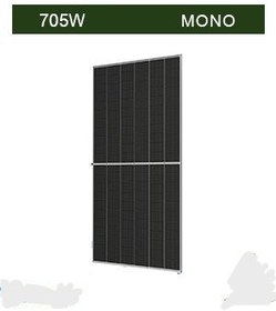 تصویر پنل خورشیدی 705 وات مونوکریستال N-Type TOPCon Bifacial برند Trina solar 