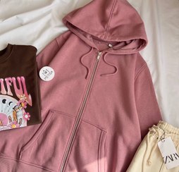 تصویر سویشرت صورتی 