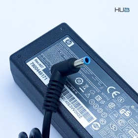 تصویر آداپتور HP ۱۹.۵ ولت ۳.۳۳ آمپر فیش آبی 