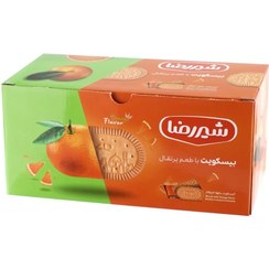 تصویر بیسکویت با طعم پرتقال شیررضا 1100 گرمی Shirreza orange flavored biscuits 1100 grams