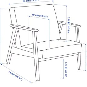 تصویر مبل راحتی ایکیا مدل IKEA EKENASET 