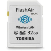 تصویر کارت حافظه توشیبا Toshiba SD Card 32G WIFI FlashAir W-03 