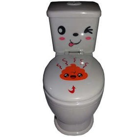 تصویر ابزار شوخی مدل توالت فرنگی آب پاش سلفونی DSK.1 