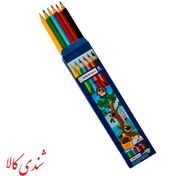 تصویر مداد رنگی 6 رنگ آسیا 