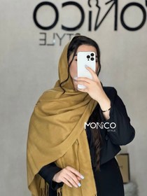 تصویر شال موهر وارداتی شتری کد2826 