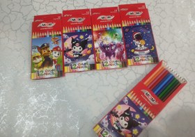 تصویر مداد رنگی ۱۲ عددی MGM 