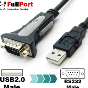 تصویر تبدیل USB 2.0 به سریال RS232 کابل دار فرانت ا Faranet USB 2.0 TO RS232 Serial Cable w/Adapter 25M/9F Faranet USB 2.0 TO RS232 Serial Cable w/Adapter 25M/9F