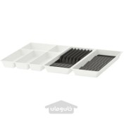 تصویر سینی کارد و چنگال/2 سینی با قفسه ادویه جات ایکیا مدل IKEA UPPDATERA 