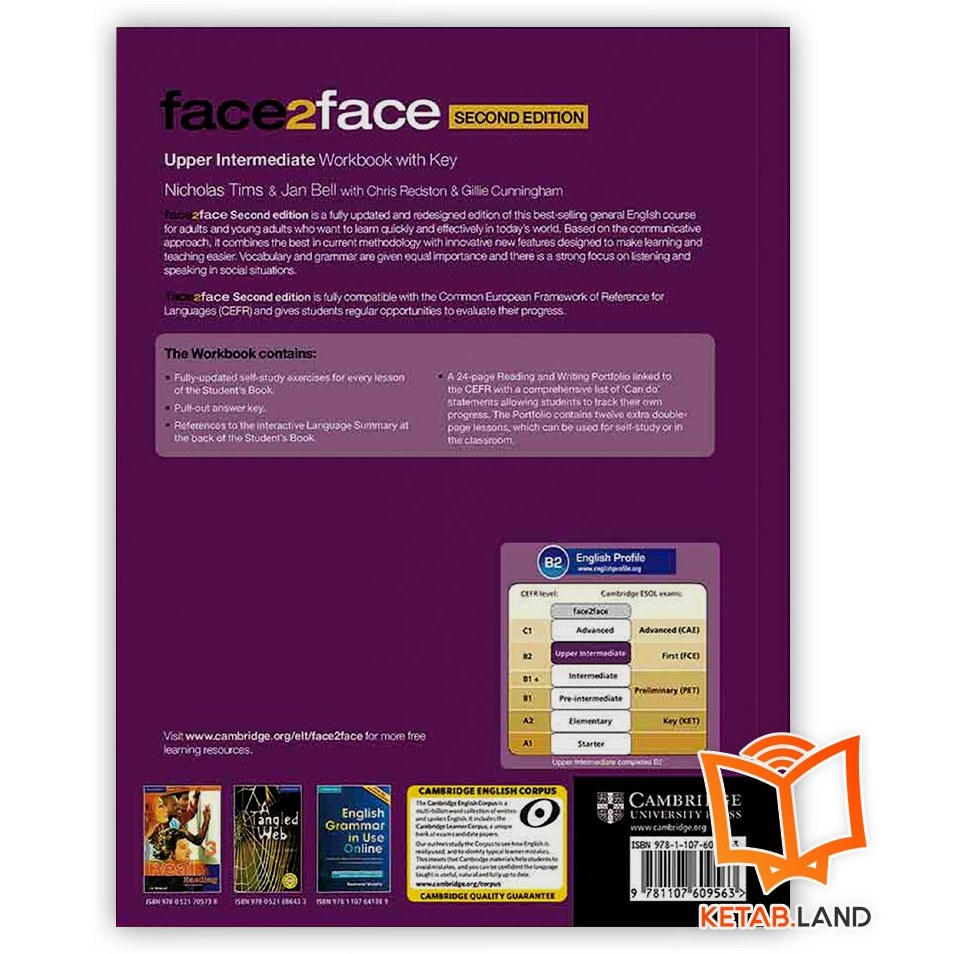 خرید و قیمت کتاب آموزشی فیس تو فیس آپر اینترمدیت ویرایش دوم face2face upper- intermediate 2nd s.b+w.b+dvd | ترب