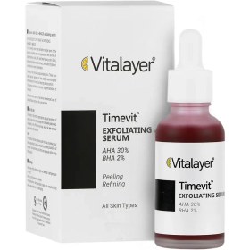 تصویر سرم لایه بردار قوی AHA تایم ویت ویتالیر - 30 میلی لیتر Vitalayer AHA ۳۰ Timevit Exfoliating Serum ۳۰ ml