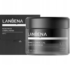تصویر ماسک پاک کننده بینی لنبنا مدل ذغال بامبو وزن 30 گرم 