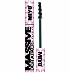 تصویر ریمل حجم دهنده و پرپشت کننده مژه میو Miyo Massive Lash Attack Mascara