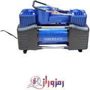 تصویر پمپ باد فندکی دو سیلندر هیوندای مدل RD-AC14 Air compressor huyndayi model RD-AC14